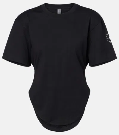 ADIDAS BY STELLA MCCARTNEY GATHERED COTTON T-SHIRT