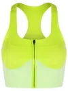 Adidas By Stella Mccartney Polyester Racerback Top Elasticated Hem
