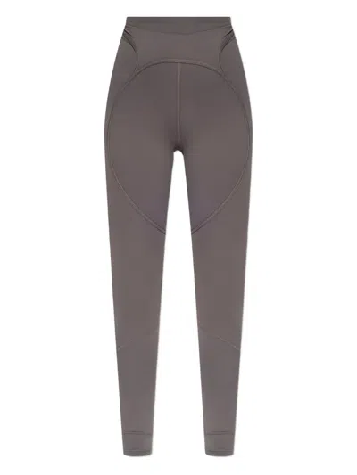 Adidas By Stella Mccartney Heart-shaped Panel Leggings In Gray