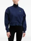 Adidas By Stella Mccartney High-neck Zip-up Sweatshirt In Blue