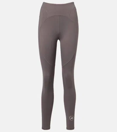 Adidas By Stella Mccartney High-rise Leggings In Gray