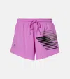 Adidas By Stella Mccartney Tonal Shorts Pulse Lilac In Pink