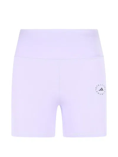 Adidas By Stella Mccartney Adidas By Stella Mc Cartney Logo Shorts In Purple