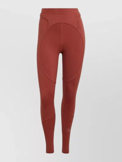 Adidas By Stella Mccartney High Waist Silk Nylon Lounge Underwear In Red