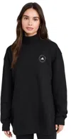 Adidas By Stella Mccartney By Stella Mccartney Turtleneck Sweatshirt In Black