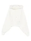 Adidas By Stella Mccartney Hooded Cropped Top In White