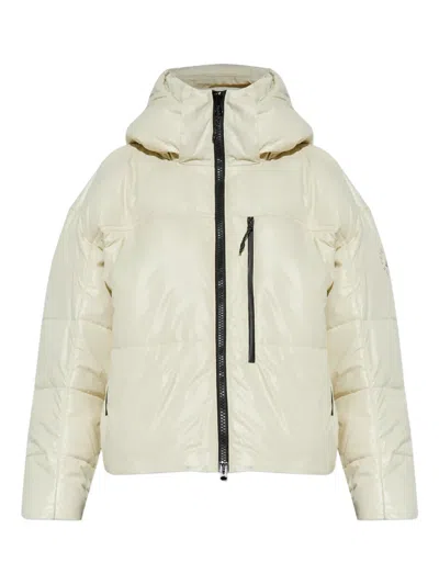 Adidas By Stella Mccartney Hooded Jacket In Neutral