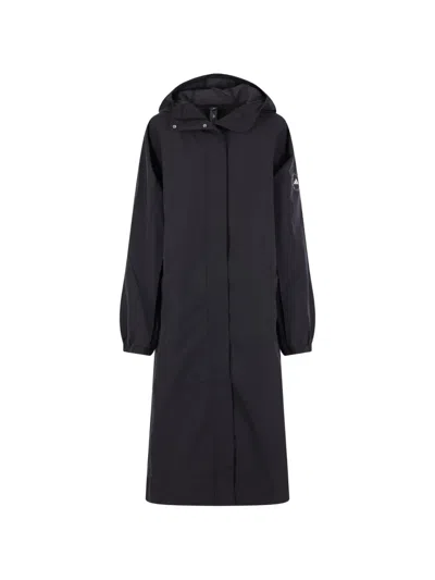 Adidas By Stella Mccartney Hooded Parka Coat In Black