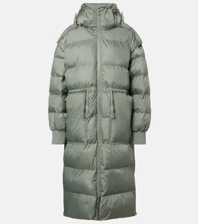 Adidas By Stella Mccartney Wattierter Mantel In Green