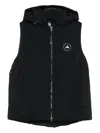 Adidas By Stella Mccartney Adidas By Stella Mc Cartney Hooded Vest In Black
