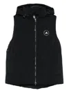 Adidas By Stella Mccartney Adidas By Stella Mc Cartney Hooded Vest In Black