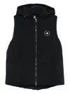 Adidas By Stella Mccartney Hooded Vest In Black