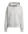 Adidas By Stella Mccartney Hooded Zip-up Jacket In Gray