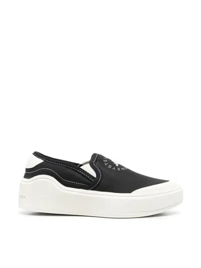 ADIDAS BY STELLA MCCARTNEY ASMC COURT SLIP ON,HP2772 CBLACK OWHITE FTWWHT