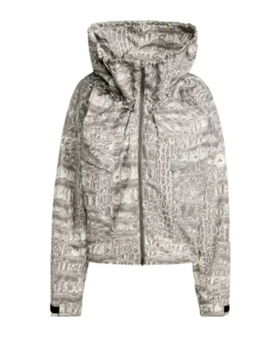 Adidas By Stella Mccartney Item Jacket Printed In Gray
