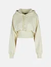 Adidas By Stella Mccartney Ivory Cotton 'truelife' Hoodie In White