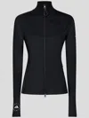 Adidas By Stella Mccartney Truepurpose Printed Recycled Stretch-jersey Top In Black