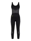 Adidas By Stella Mccartney Asmc Mesh Onesie Jumpsuit In Black