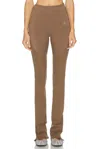 Adidas By Stella Mccartney Knit Mix Pant In Brown