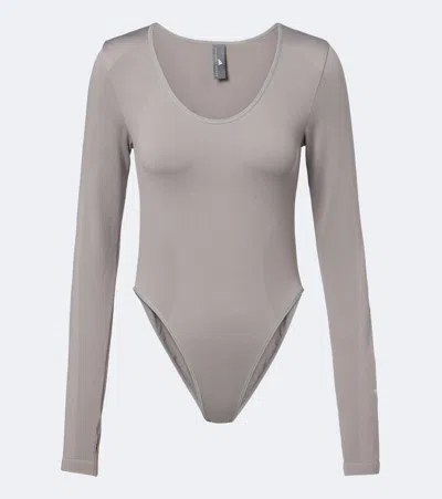 Adidas By Stella Mccartney Knitted Bodysuit In Gray