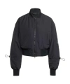 Adidas By Stella Mccartney Knitted Pilot Short Jacket In Black