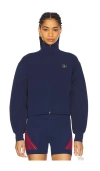 Adidas By Stella Mccartney Knitted Track Top In Navy