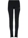 Adidas By Stella Mccartney Truestrength Logo-jacquard Recycled Stretch-jersey Leggings In Black