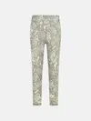 Adidas By Stella Mccartney Leggings 7/8' In Polyester Blend Snake Print In Multi