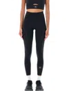 Adidas By Stella Mccartney Asmc Stripe-detail Leggings In Black