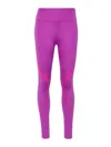 Adidas By Stella Mccartney Drawstring Cropped Leggings In Purple