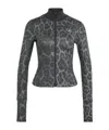 Adidas By Stella Mccartney Truepurpose Leopard-print Technical Jacket In Pigeon Gray/carbon Gray