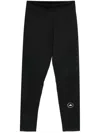 Adidas By Stella Mccartney Logo High Waistband Leggings In Black