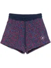 Adidas By Stella Mccartney Adidas By Stella Mc Cartney Logo Cotton Shorts In Multi