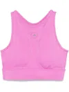 Adidas By Stella Mccartney Adidas By Stella Mc Cartney Logo Cropped Top In Purple