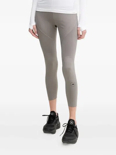 Adidas By Stella Mccartney Truepurpose Perforated Stretch Recycled Leggings In Gray