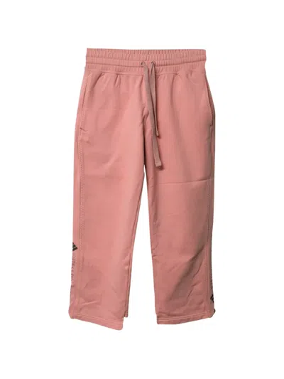Pre-owned Adidas By Stella Mccartney Logo-detail Cropped Track Pants In Pink