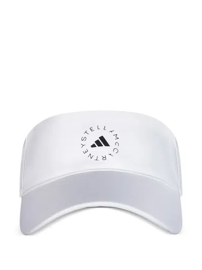 Adidas By Stella Mccartney Logo-detail Visor In White