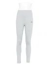 Adidas By Stella Mccartney Logo-embellished Leggings In Blue