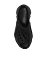 Adidas By Stella Mccartney Logo-embossed Perforated Clogs In Black