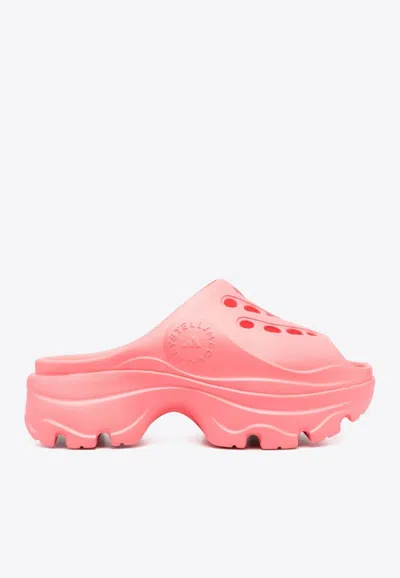 ADIDAS BY STELLA MCCARTNEY LOGO EMBOSSED PERFORATED CLOGS