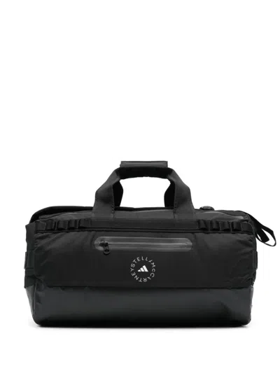 Adidas By Stella Mccartney Logo Gym Bag In Black
