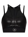 Adidas By Stella Mccartney Truepurpose Training Micro Dot Crop Top In Black