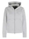 Adidas By Stella Mccartney Hooded Zip-up Jacket In Blue