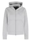 Adidas By Stella Mccartney Hooded Zip-up Jacket In Gray