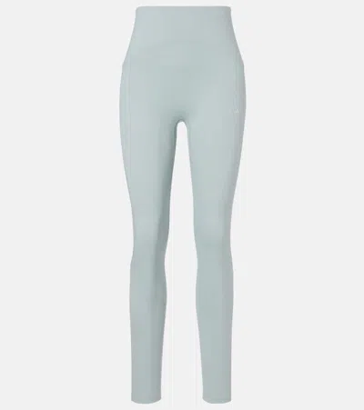 Adidas By Stella Mccartney Studio Ruched Leggings In Green