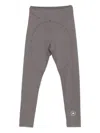 Adidas By Stella Mccartney Logo Leggings In Gray