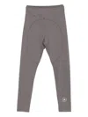 Adidas By Stella Mccartney Logo Leggings In Gray