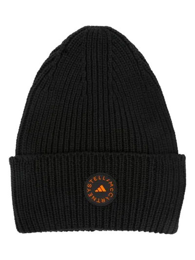ADIDAS BY STELLA MCCARTNEY LOGO-PATCH BEANIE