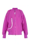 Adidas By Stella Mccartney Logo-appliqué Bomber Jacket In Purple