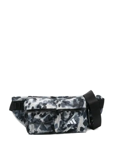 Adidas By Stella Mccartney Logo-print Belt Bag In Black
